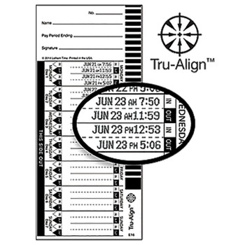 E16-100 Time Cards - Pack of 100