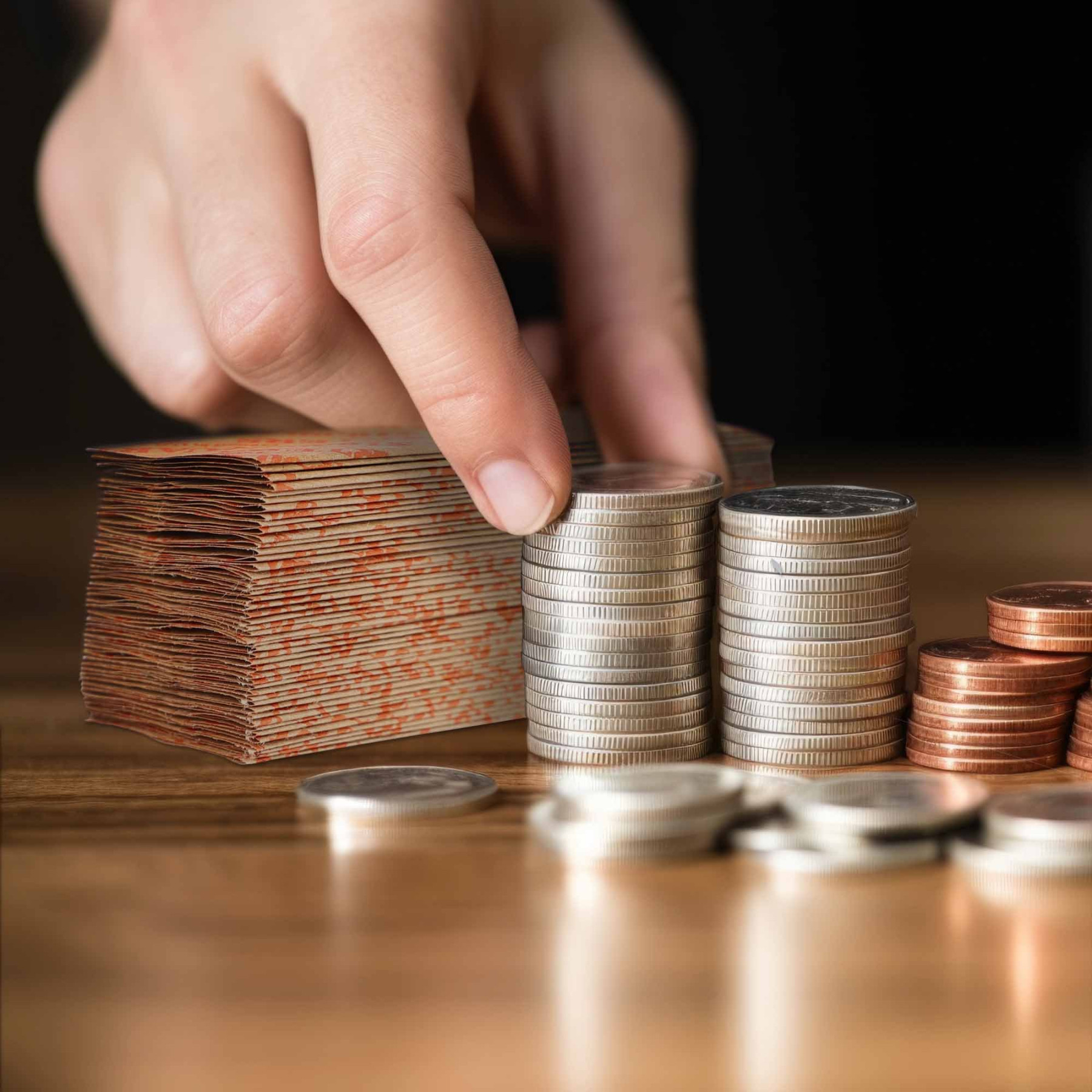 coin rolls in use 