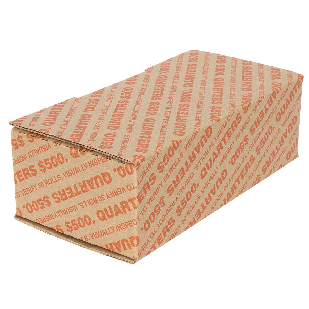 Closed Fold and Tuck - Quarter Transport Box - $250 Capacity - Box of 50