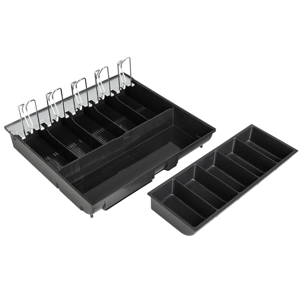 Cash and coin tray for Angled view of STEELMASTER® Manual Cash Drawer 