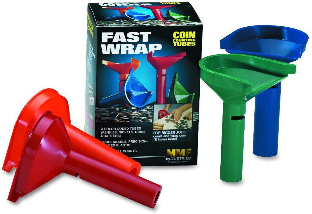 Coin Counting Tubes - 4 tube set - packaging 