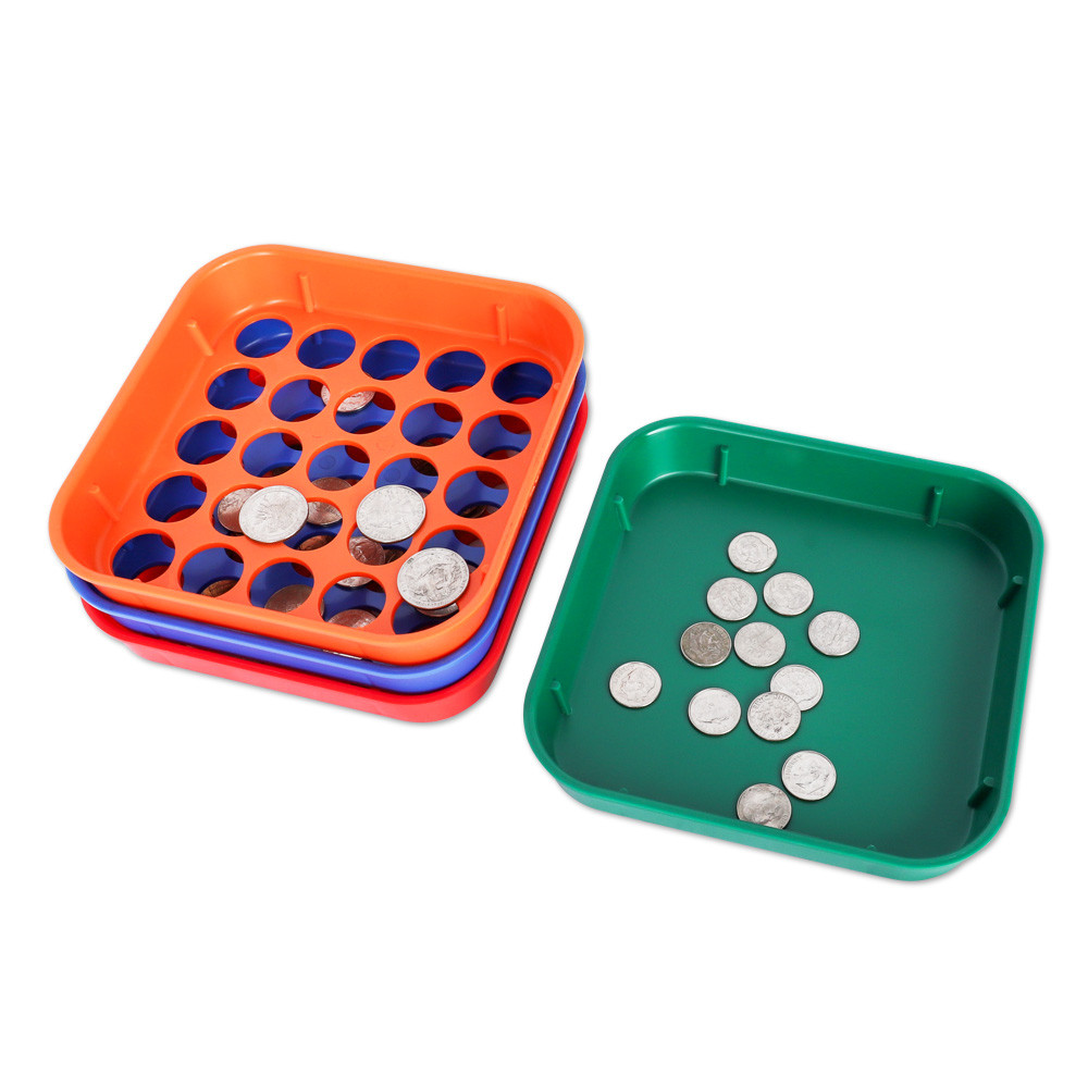 MMF Plastic Coin Sorting Trays - Penny, Dime, Nickel, Quarter