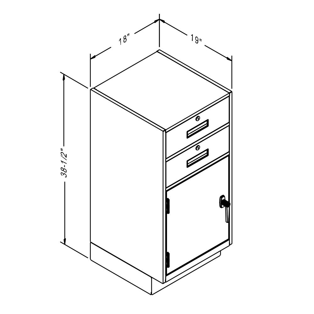 Fenco Teller Pedestal-Dimensions