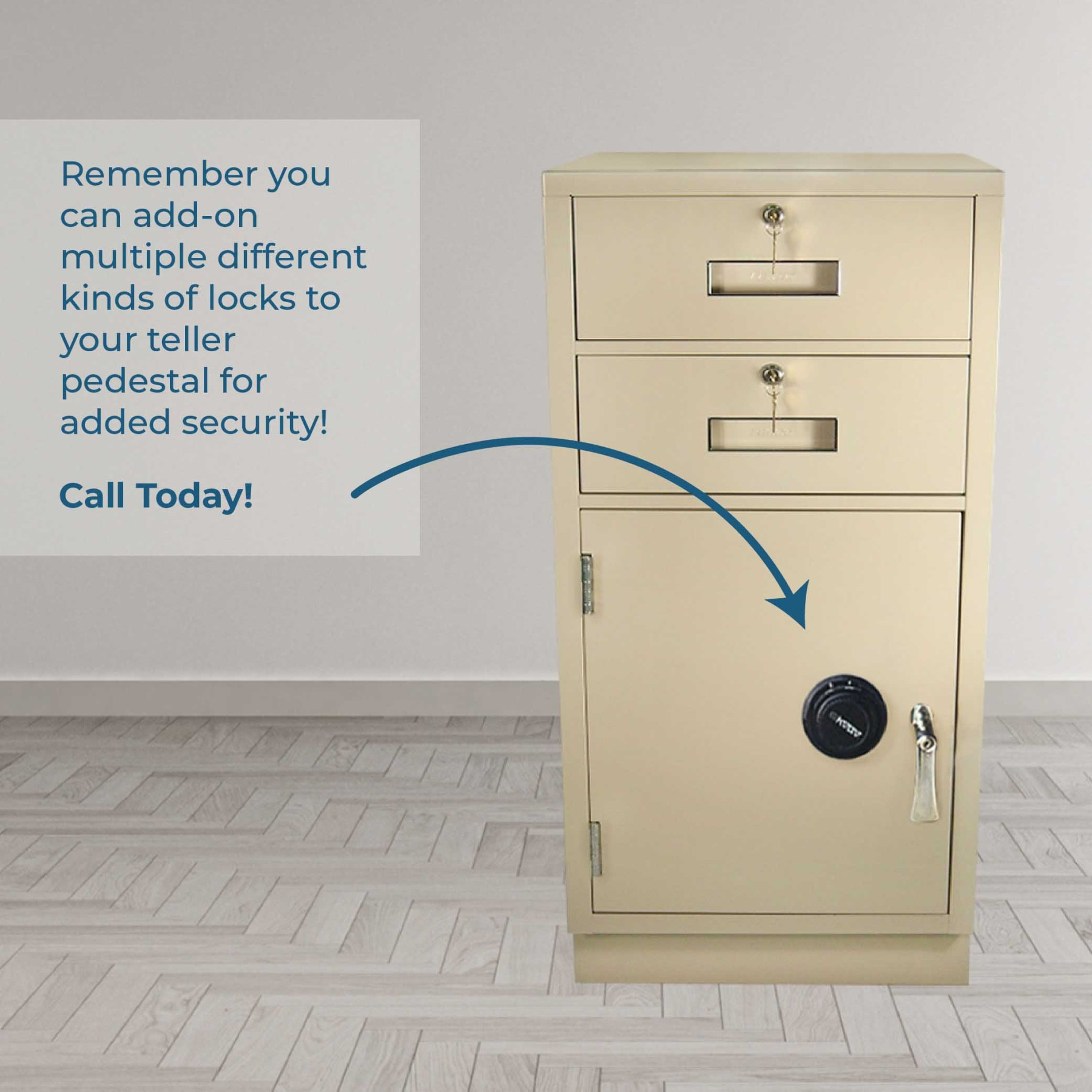 Fenco Teller Pedestal- info graphic