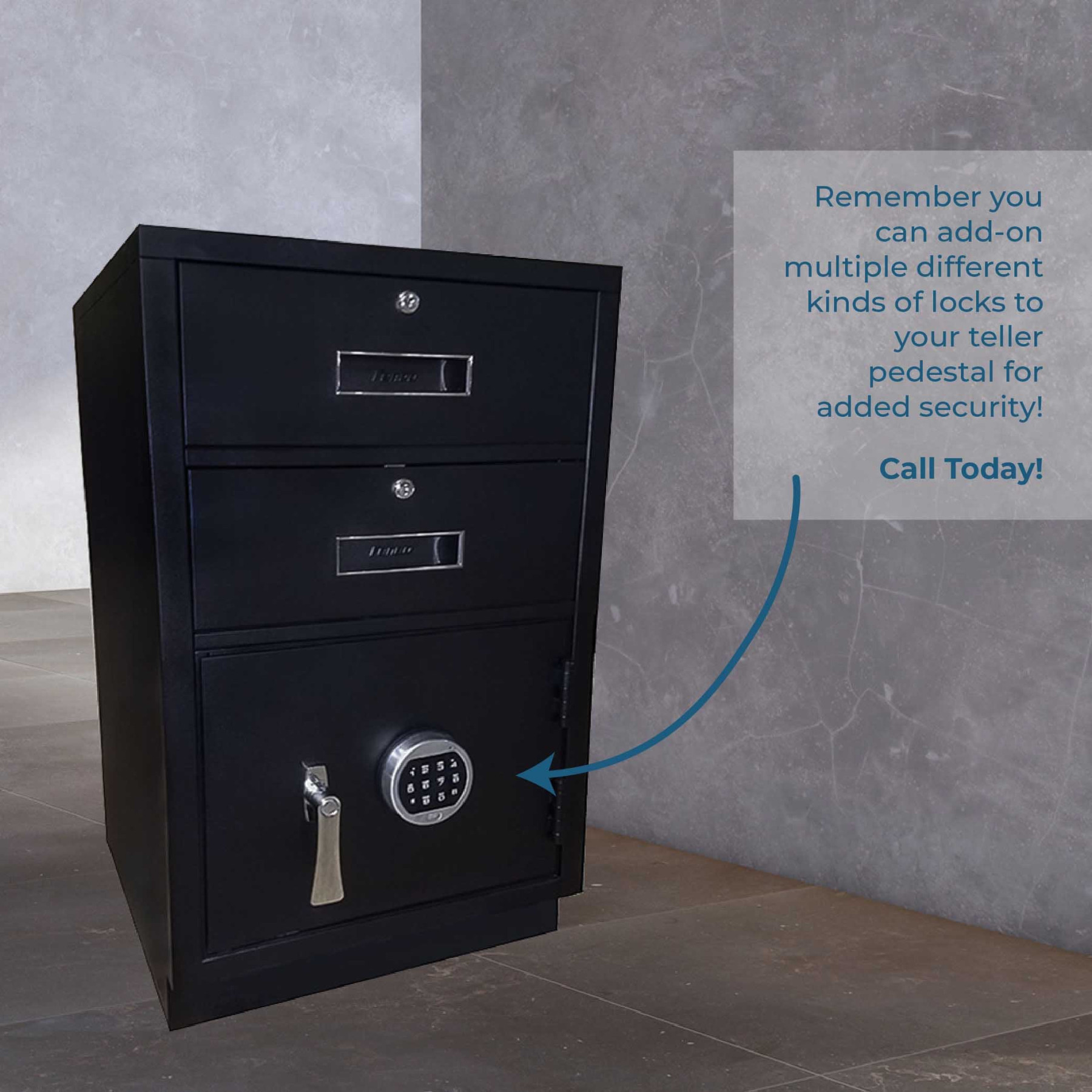Fenco Silverline Lowboy Pedestal- info graphic