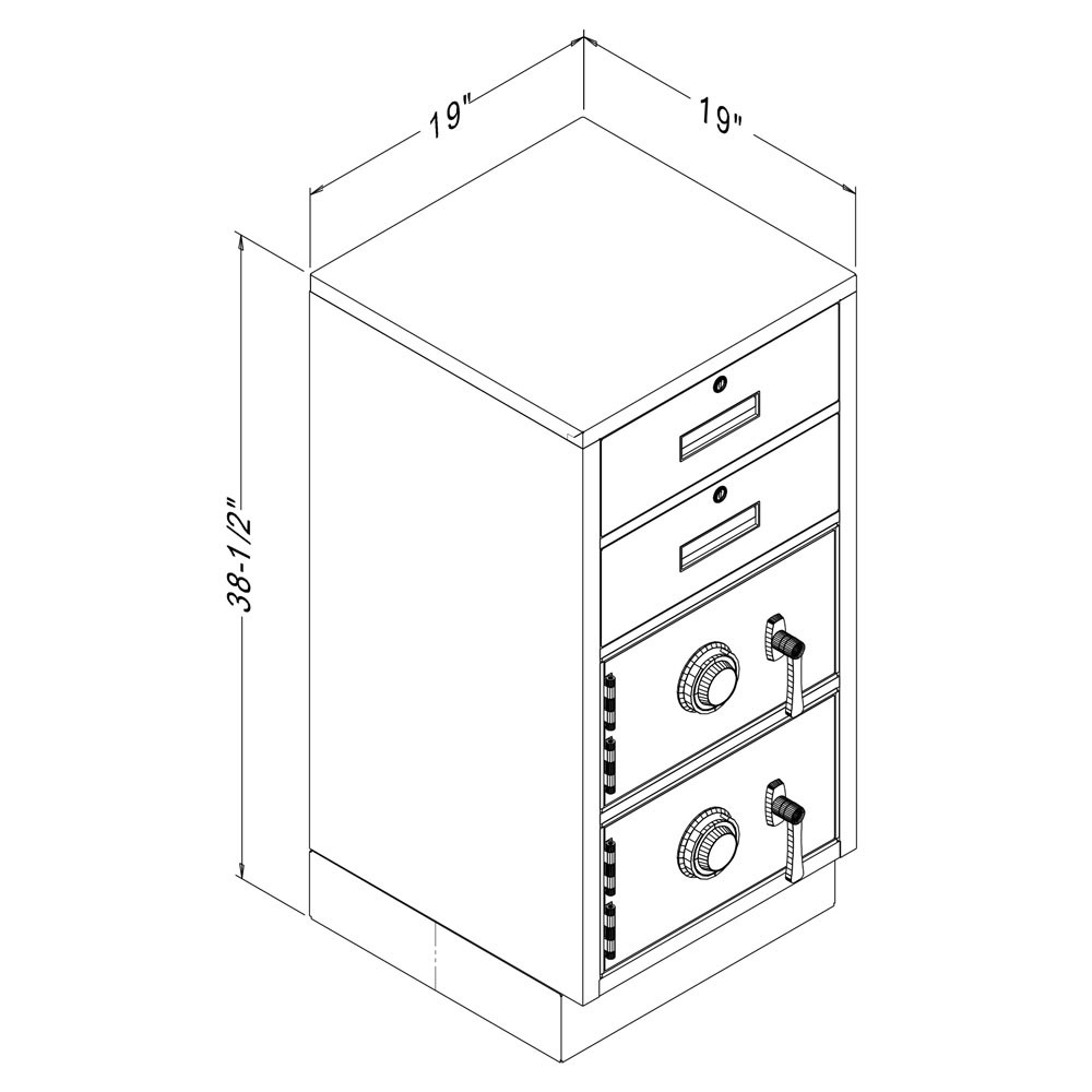 Fenco Silverline Pedestal-Dimensions