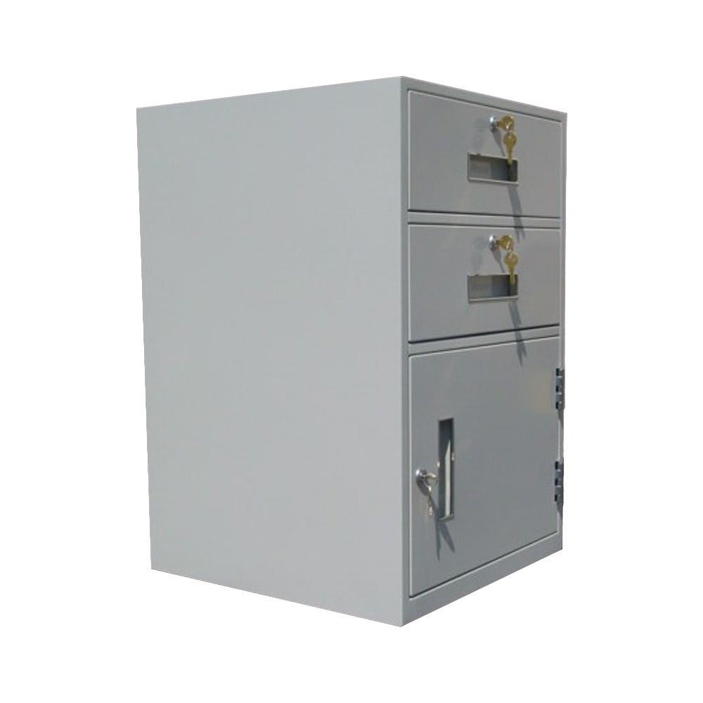 Fenco Lowboy Pedestal, (2) Drawers, (1) Cabinet