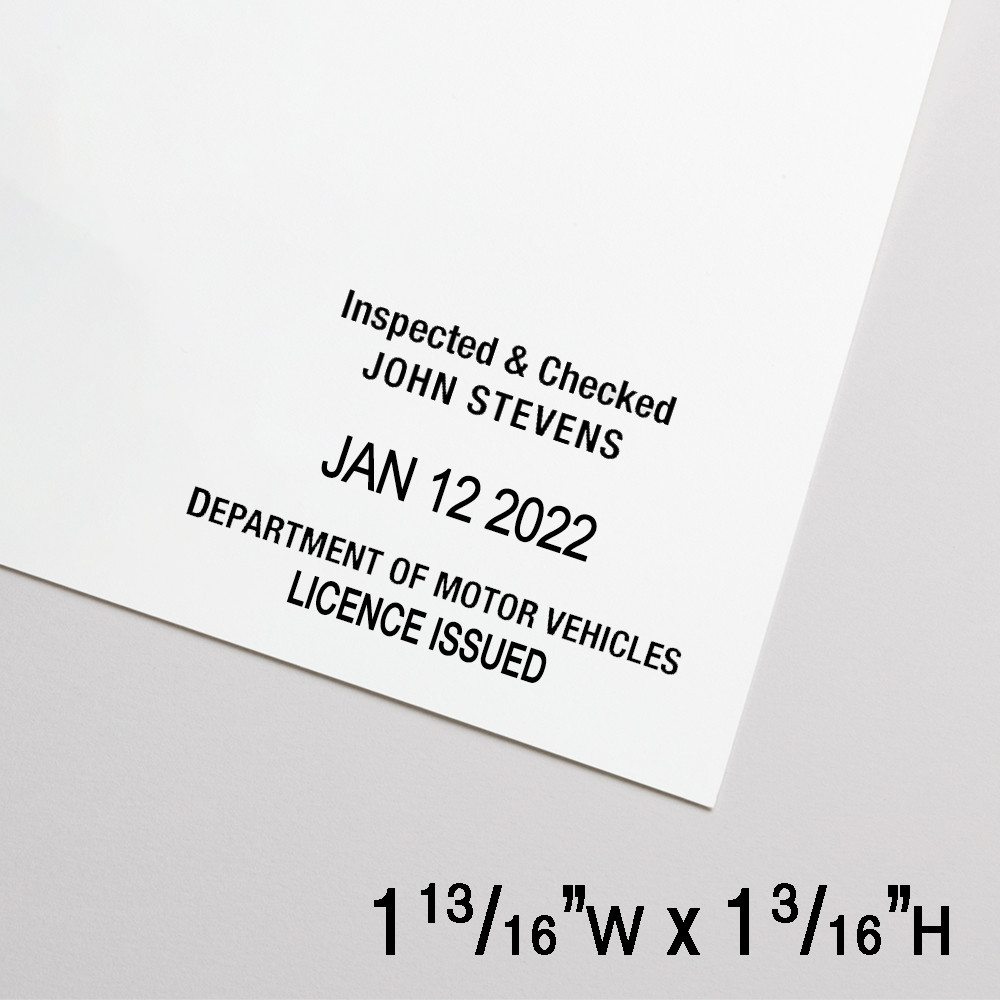 1 color with 2 Lines of Text Above & Below Date