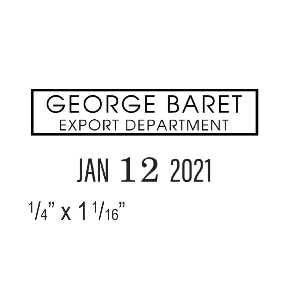 1 color with 2 custom lines above date