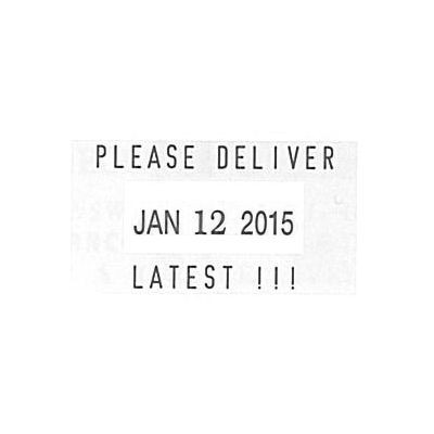 1 custom line above & below date