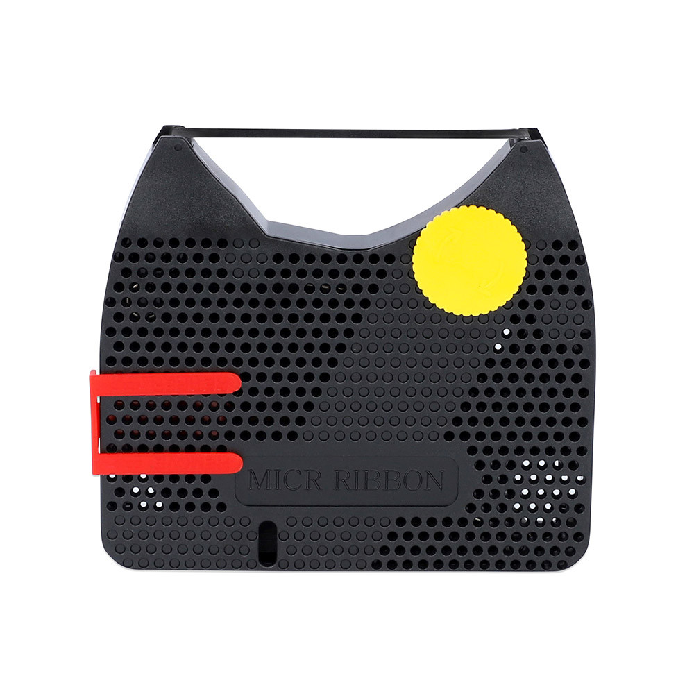 Front view- Maverick MICR Encoder Ribbon - Black - No Hammer - Box of 6