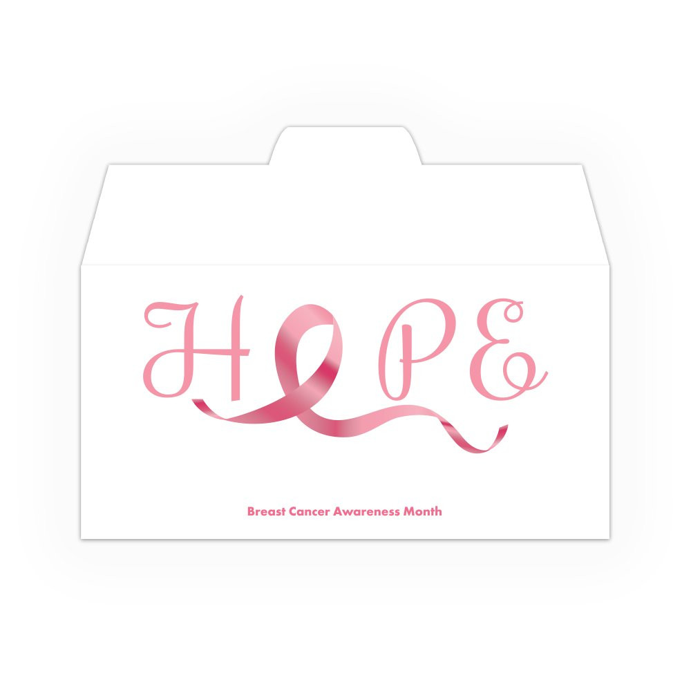Frontside: Hope Scroll - Breast Cancer Awareness - Drive Up Envelopes