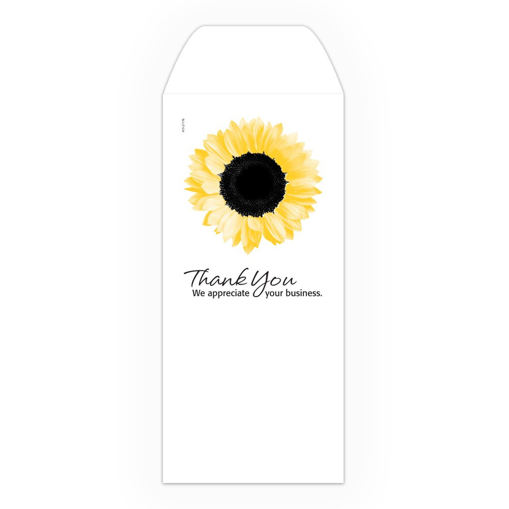 Thank You Sunflower - Drive Up Envelopes (500/Box)