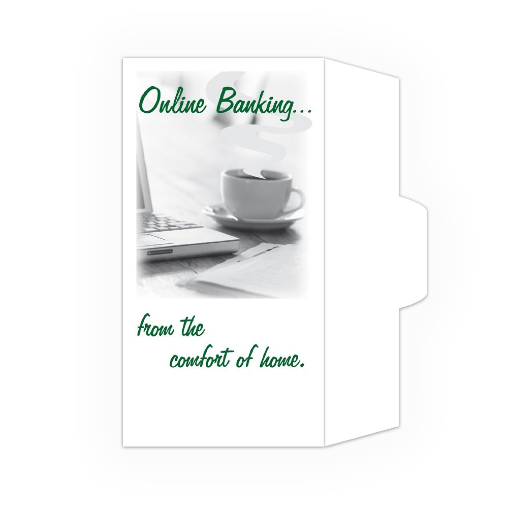 Ready-to-Ship Drive Up Envelopes - Online Banking - Coffee Cup