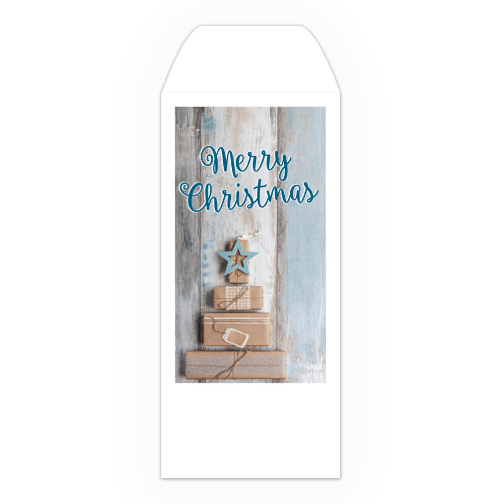 Holiday Drive Up Envelope - Merry Christmas - Full Color Open End - No Imprint 