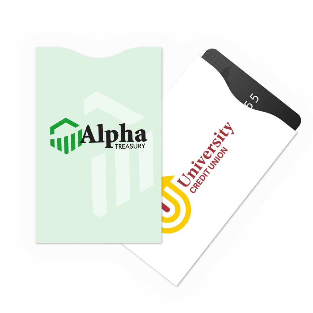 2-color imprint shown on ArmorShield® RFID Card Sleeves - Box of 500