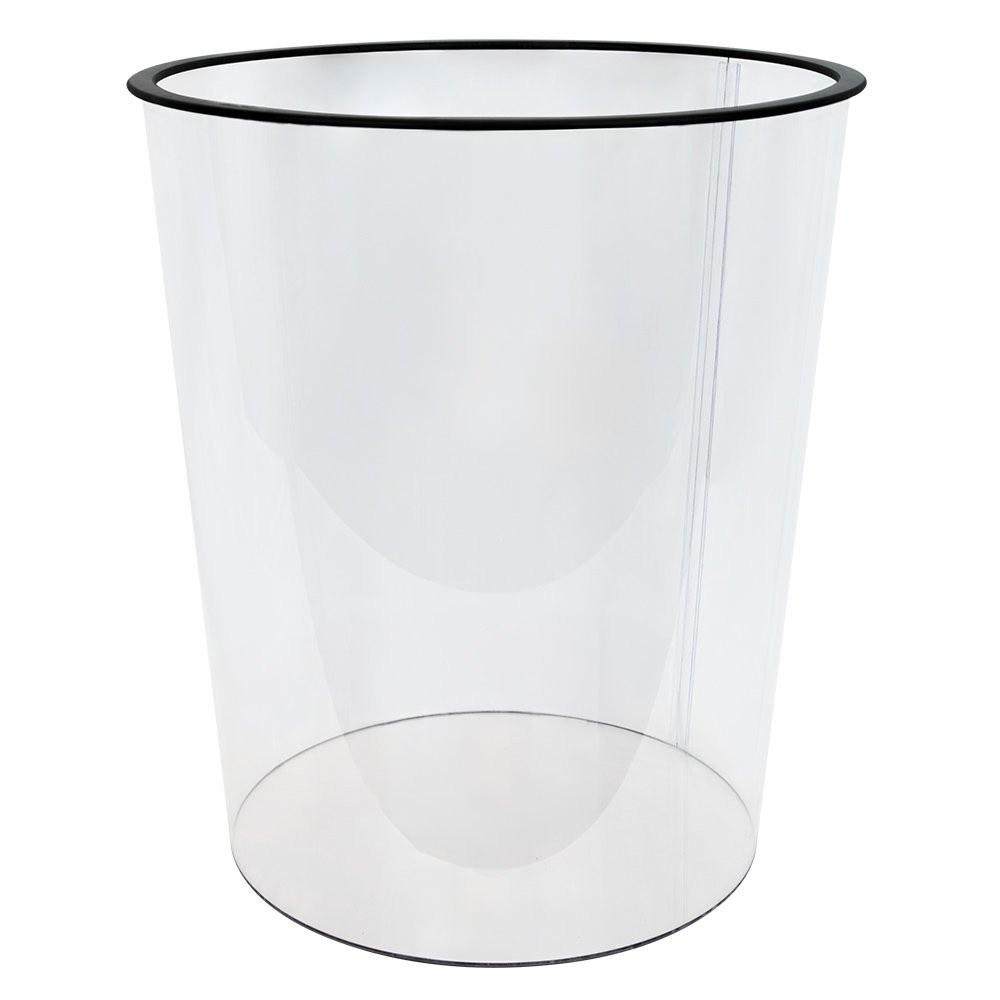 25 Gallon Large Clear Trash Can empty