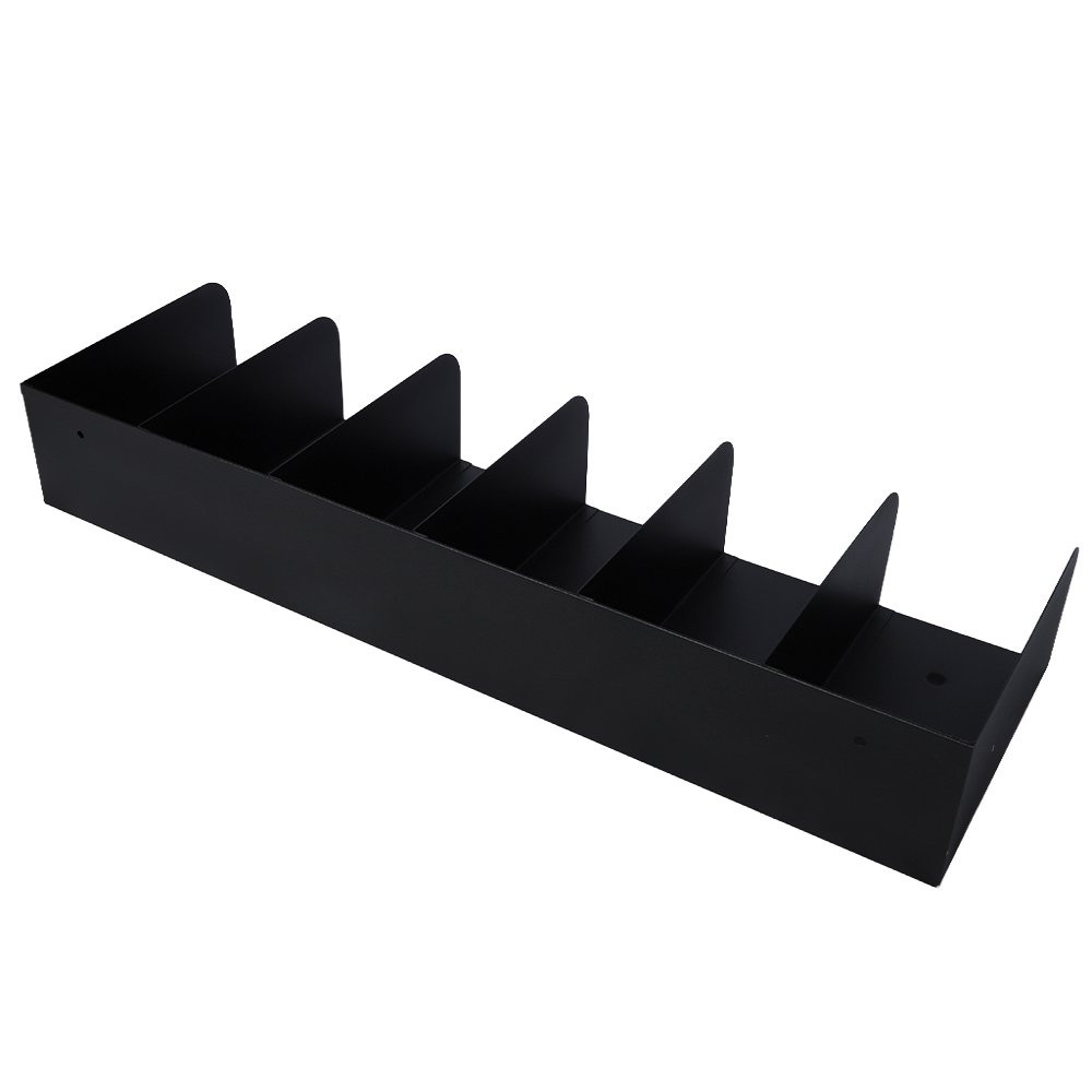 STEELMASTER® Check Separator - 6 Pocket - Black back view