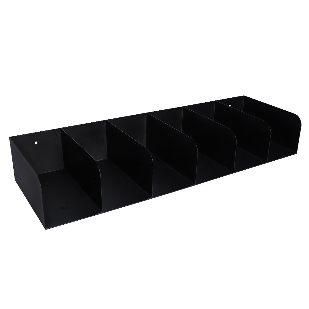 STEELMASTER® Check Separator - 6 Pocket - Black angled view