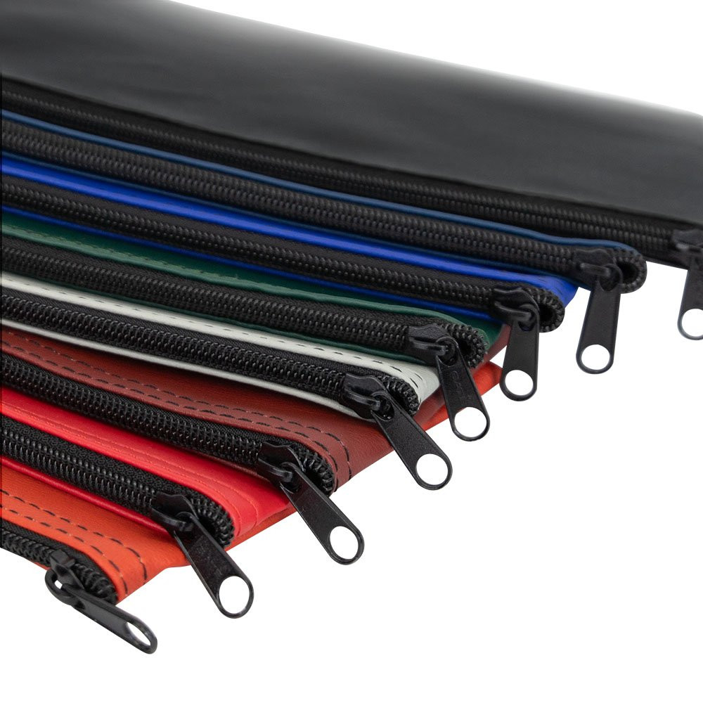 Vinyl Zipper Money Bags - 11W x 6H - Ready-to-Ship