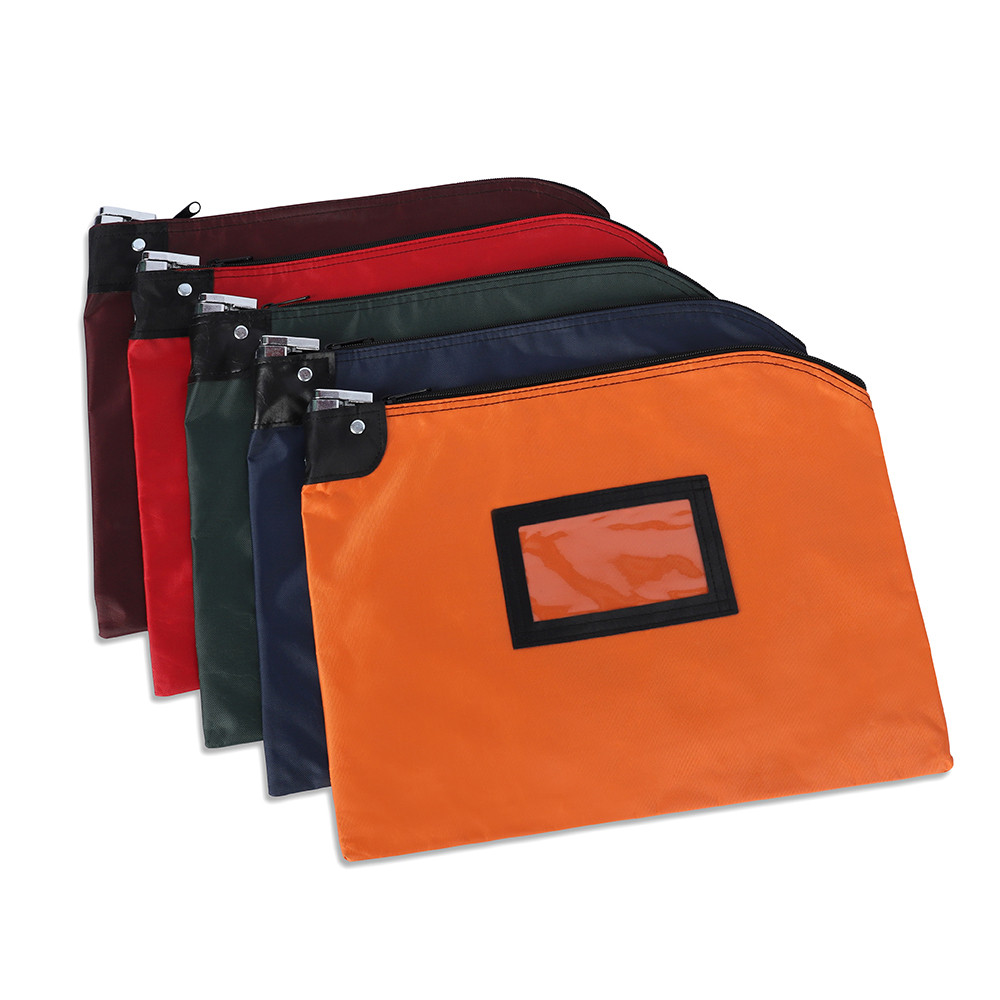 Laminated Nylon Locking Deposit Bags - 15W x 11H - Ready to Ship