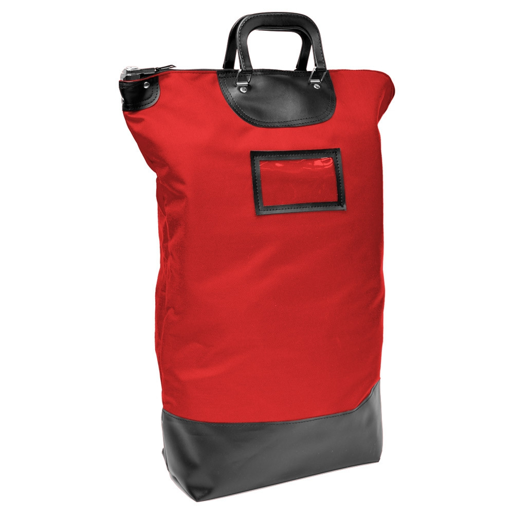 Economy red nylon locking mail bag 