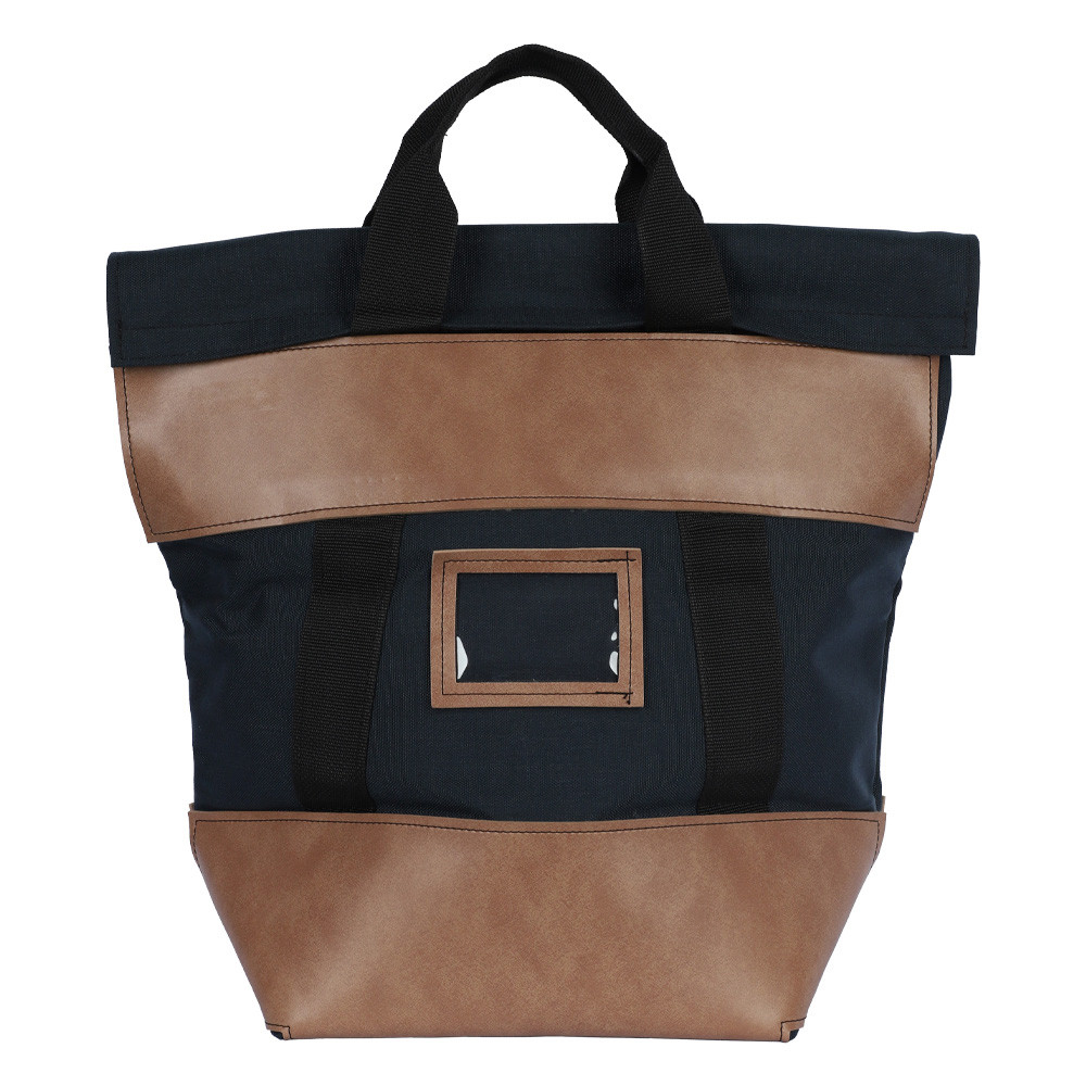18W x 18H x 7D Navy Blue Fire Resistant Locking Bag - Stock