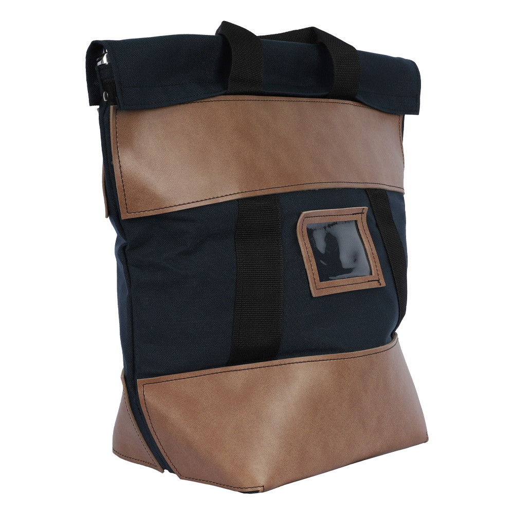 18W x 18H x 7D Navy Blue Fire Resistant Locking Bag - Stock
