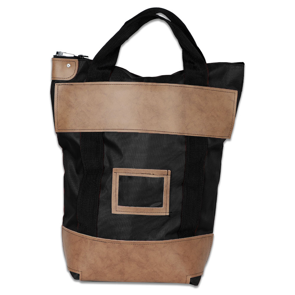 1000D Nylon Locking Courier Bags - 16W x 18H x 7D - Ready to Ship - Black