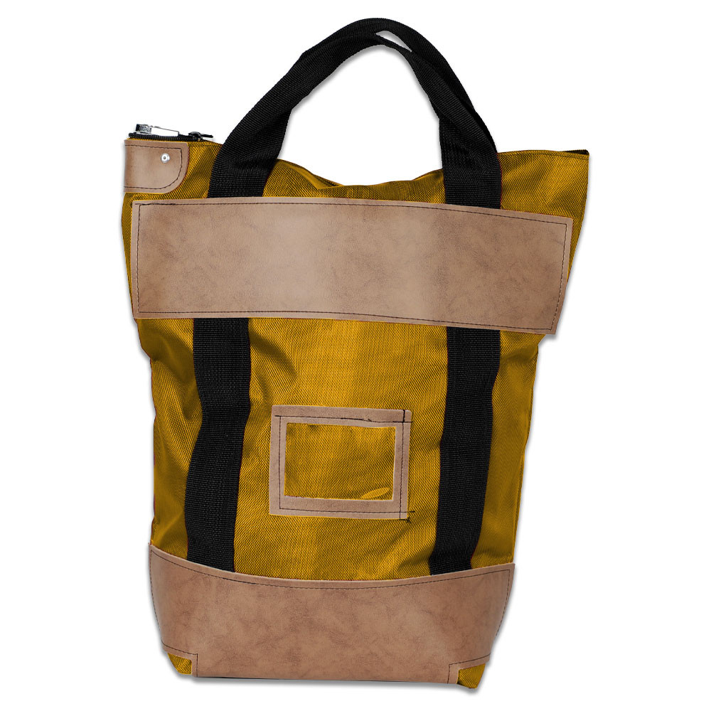 1000D Nylon Locking Courier Bags - 16W x 18H x 7D - Ready to Ship - Gold