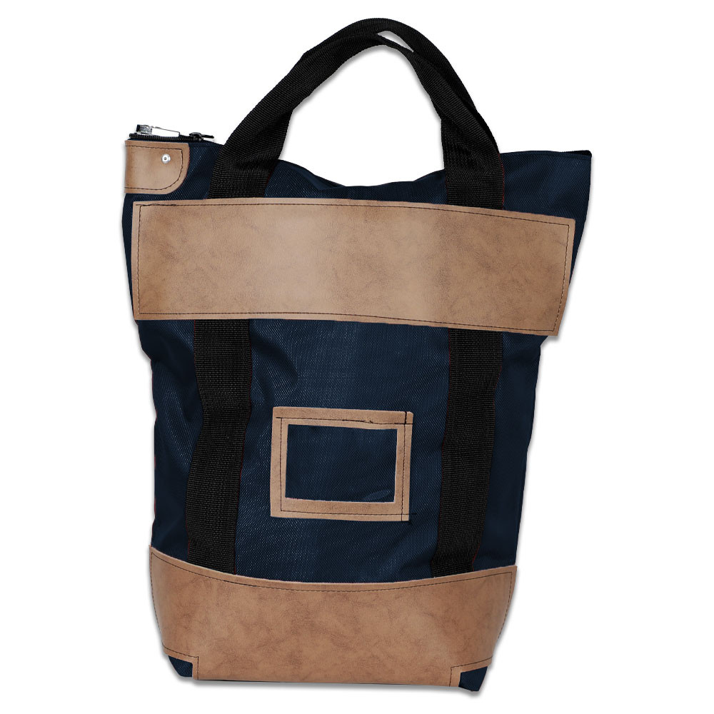 1000D Nylon Locking Courier Bags - 16W x 18H x 7D - Ready to Ship - Navy Blue