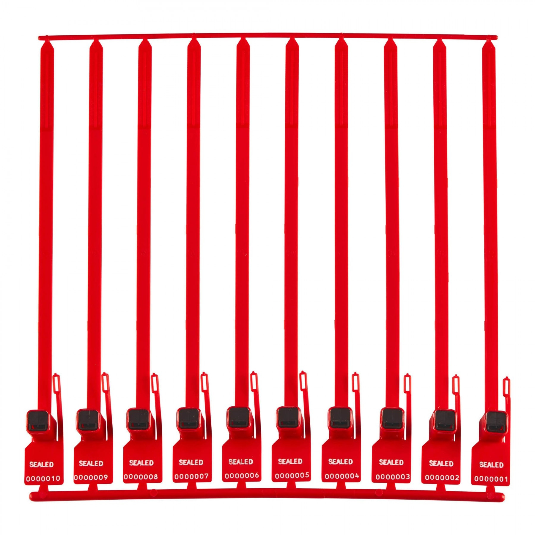 Red Heavy-duty Security Seals - 110 lbs Breaking Strength 
