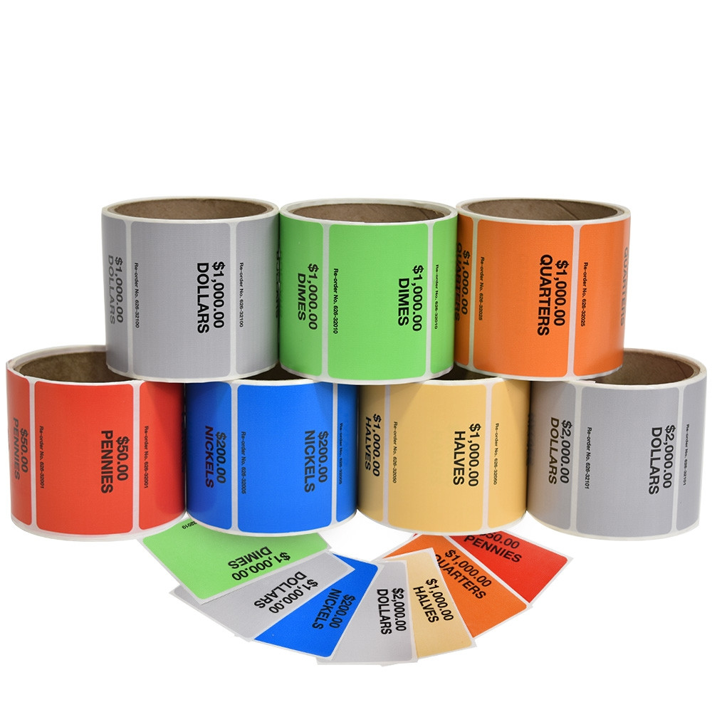 Coin Bag Shipping Labels