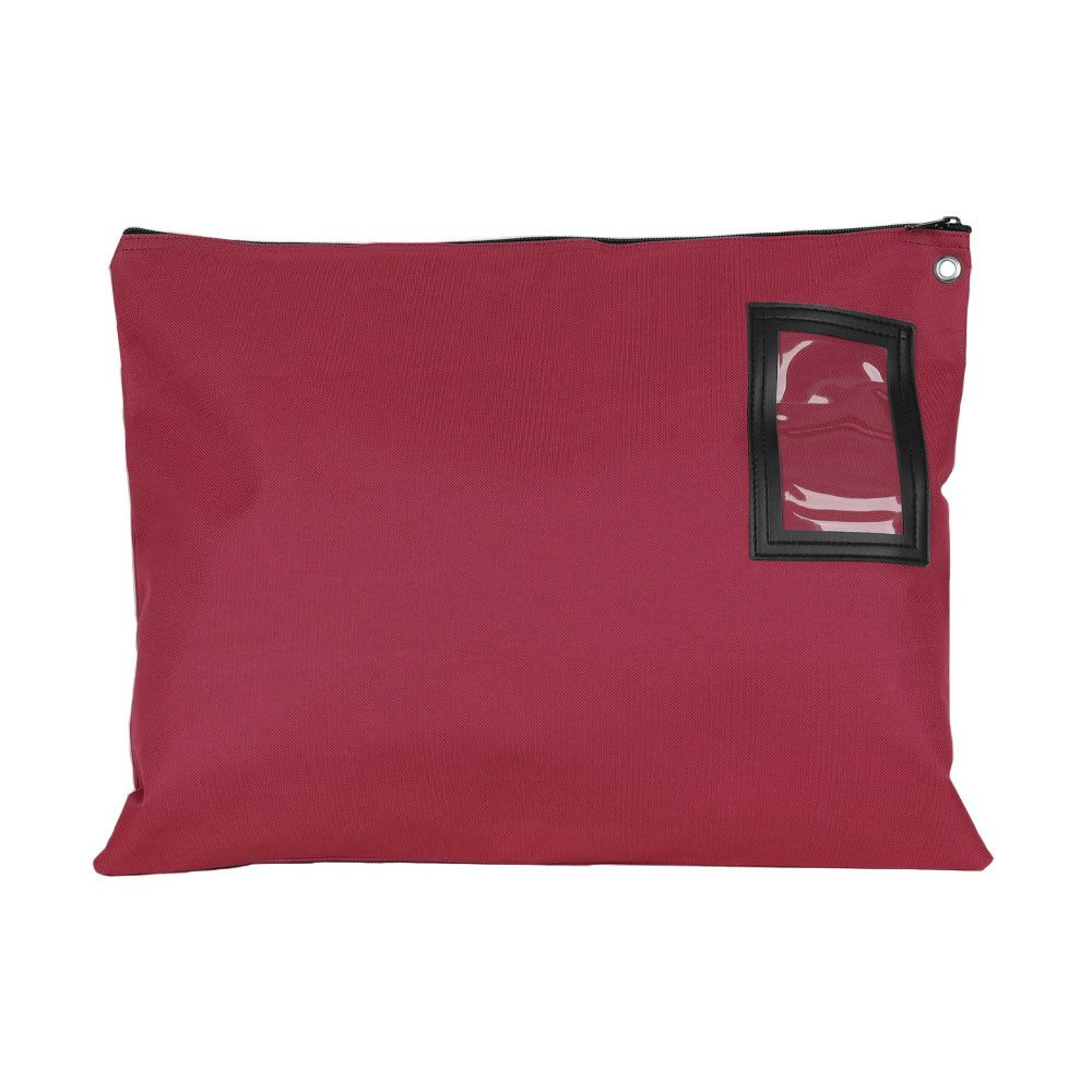 Burgundy-1000D Cordura 18Wx14H Large Zipper Bag