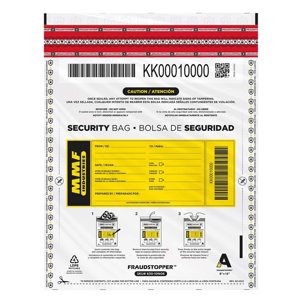 MMF Industries Opaque Cash Deposit Bags