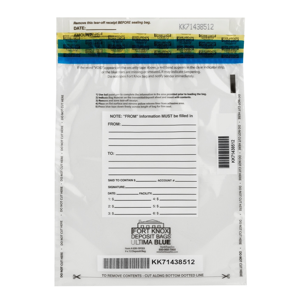 Best selling 9x12 deposit bag