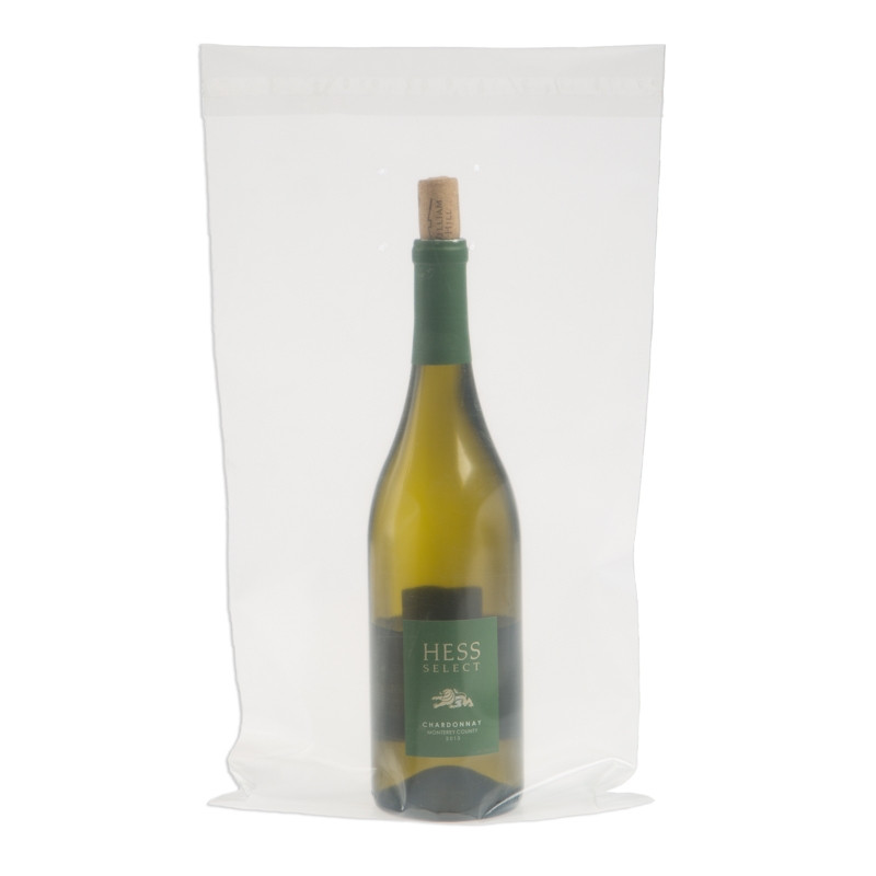  9W x 17H Tamper Evident Wine To-Go Bags