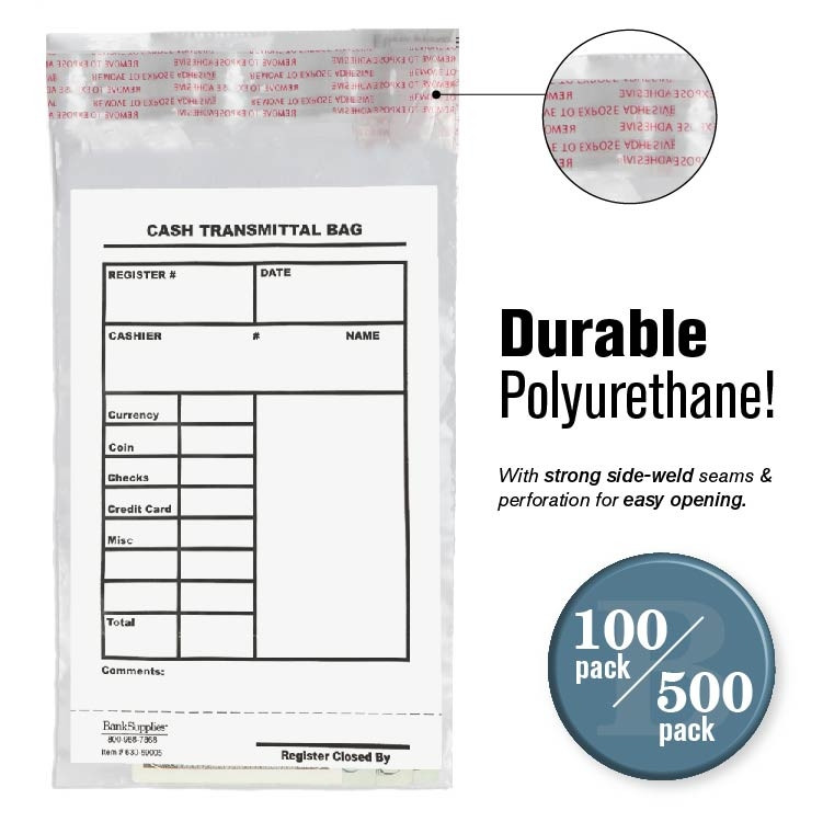 6W x 9H Cash Transmittal Bags Info Graphic