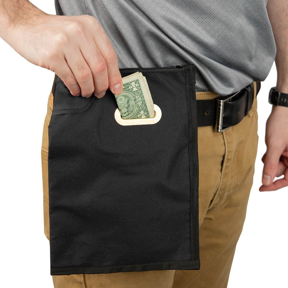 Locking Casino or Server Belt Bag with 4 in. Belt Loop - 7W x 9H lifestyle