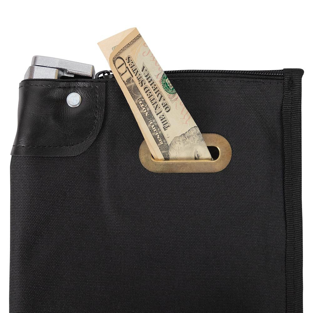 1000D Nylon Security Tip Bag w/ Belt Loop - 7W x 9H money