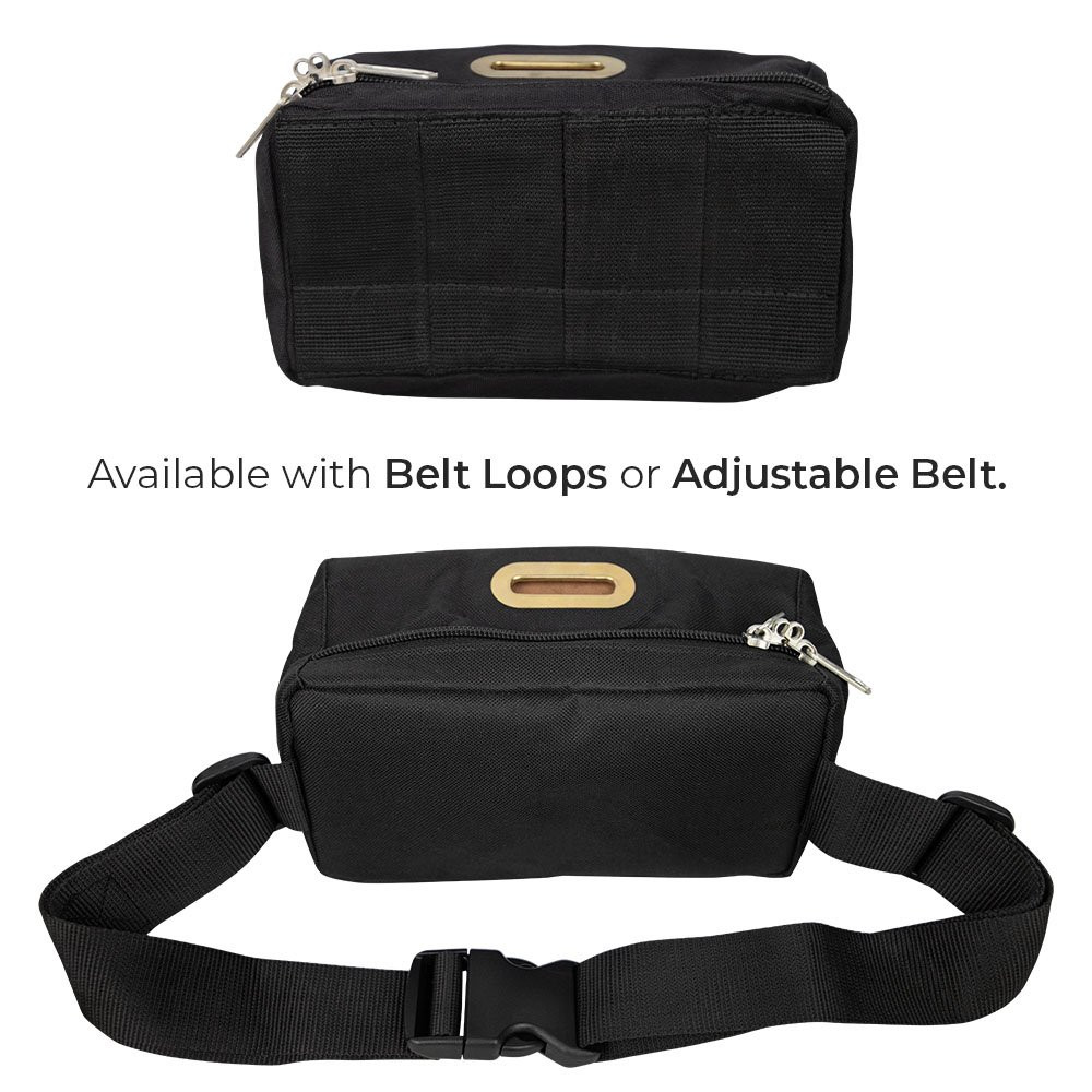 Custom 1000 Denier Nylon Security Tip Belt Bags - 8W x 4H x 3D options