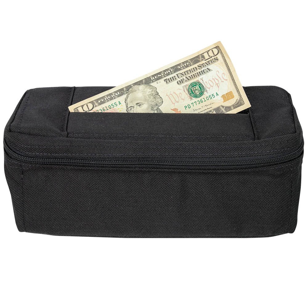 Large Casino Security Slot Tip Belt Bag with Adjustable Belt - 8W x 4H x 4-3/4D - Ready-to-Ship
