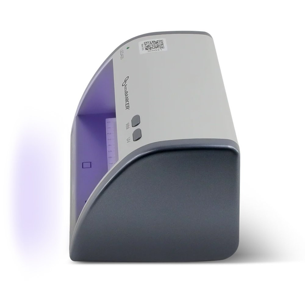 AccuBANKER® LED420 Cash & Card Detector Displaying Side View
