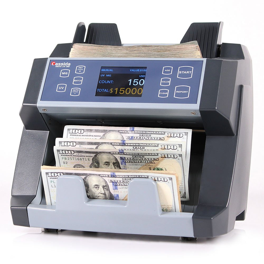 Cassida 6600 Single Pocket Business-Grade Money Counter