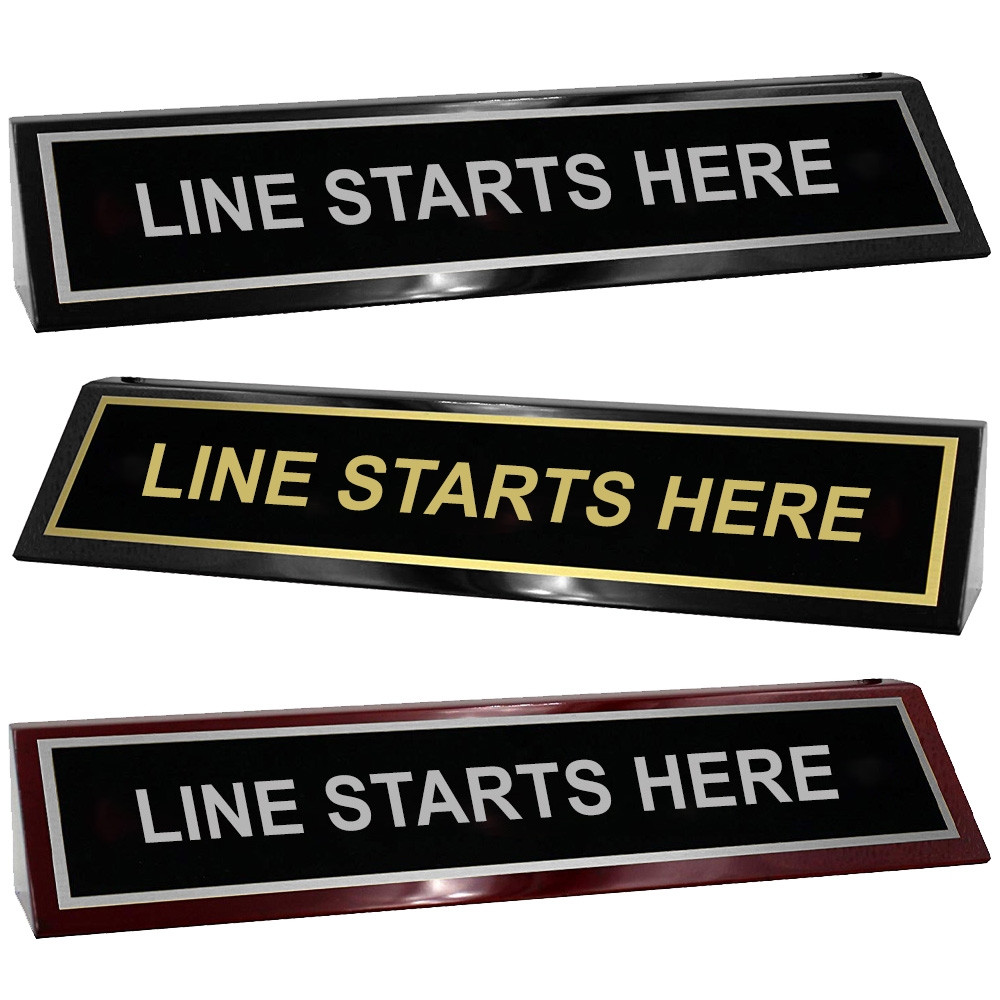 Desk Block - Line Starts Here - 10W x 2H