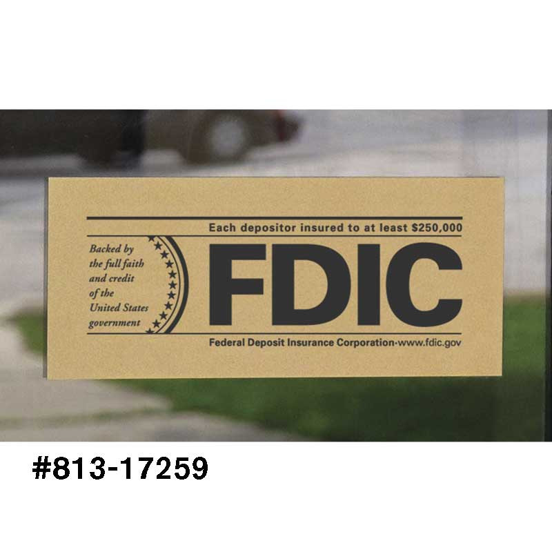 FDIC Signage - with live background