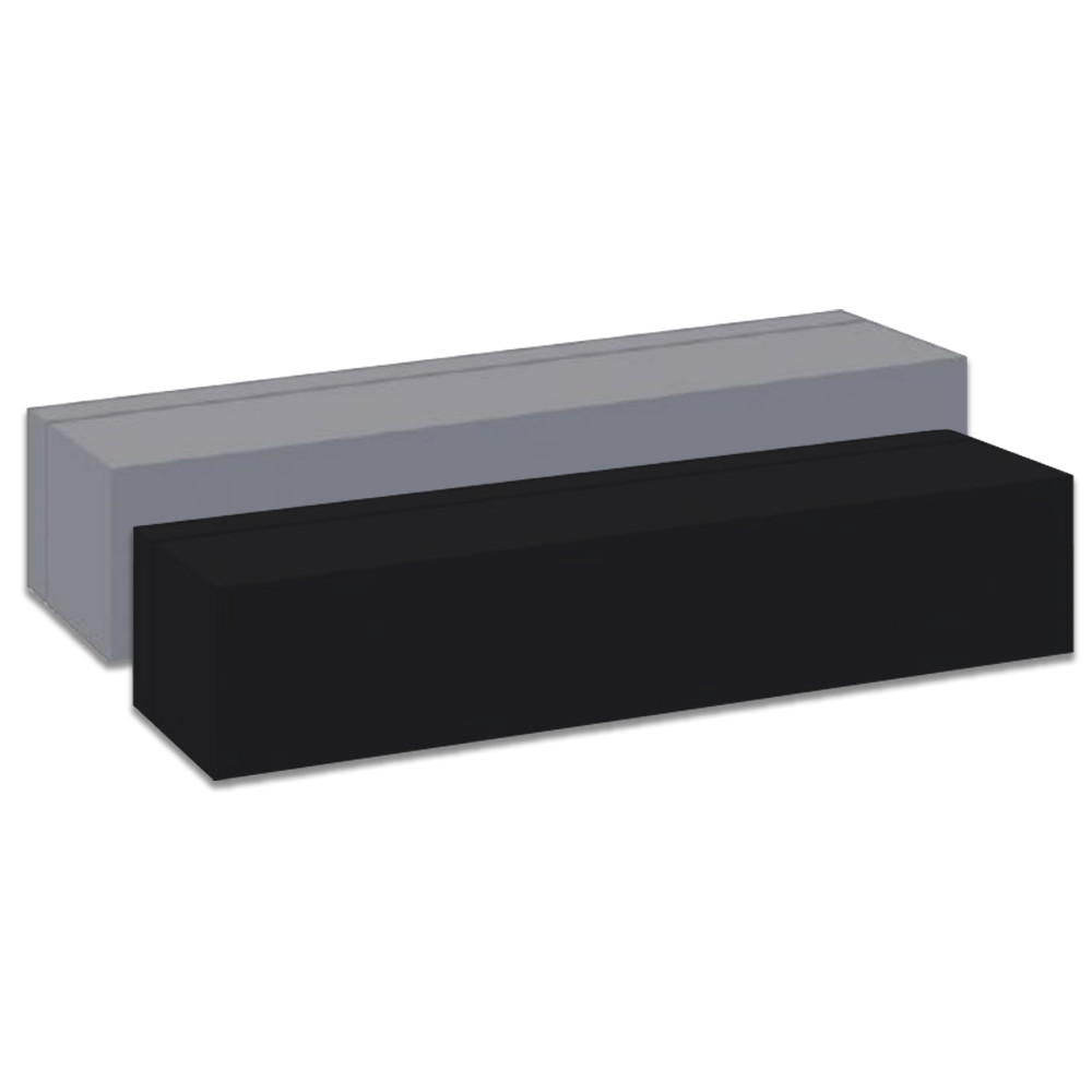 Aluminum Magnetic Desk Bar - Square Corners - 9W x 2H x 1D