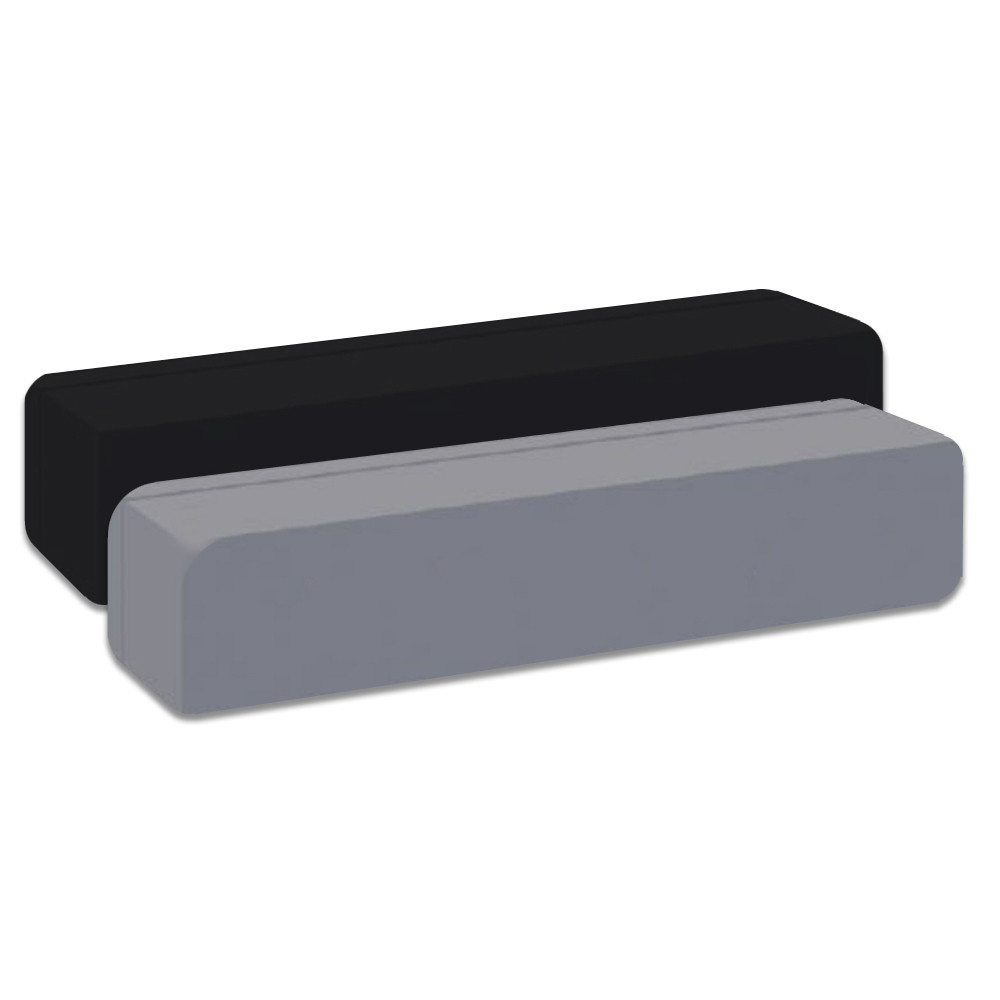 Aluminum Magnetic Desk Bar - Rounded Corners - 9W x 2H x 1D