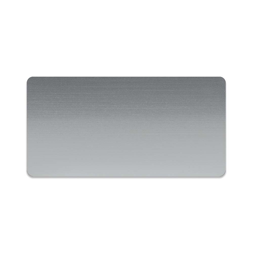 1.5H x 3W Full Color Name Tags - Plastic/Metal - Made to Order - silver