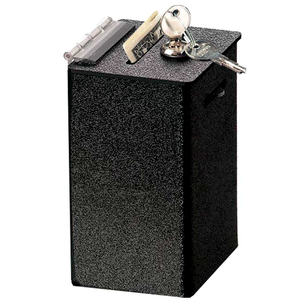 Black ABS Countertop Tip Box - 4W x 6H x 3-1/2D